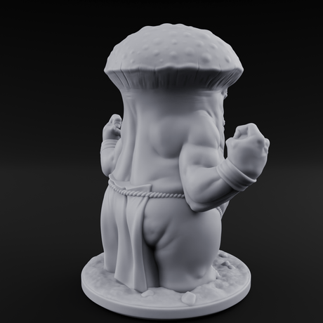 Fists Up Grumpy Myconid Brawler A Miniature for Dungeons and Dragons, Pathfinder or other TTRPGs