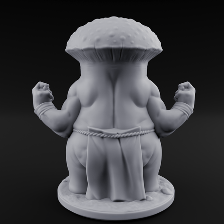 Fists Up Grumpy Myconid Brawler A Miniature for Dungeons and Dragons, Pathfinder or other TTRPGs