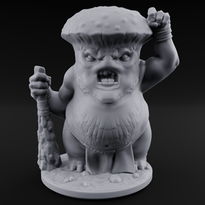 Fists Up Grumpy Myconid Brawler B Miniature for Dungeons and Dragons, Pathfinder or other TTRPGs