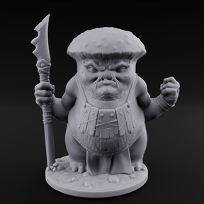 Fists Up Grumpy Myconid Brawler C Miniature for Dungeons and Dragons, Pathfinder or other TTRPGs