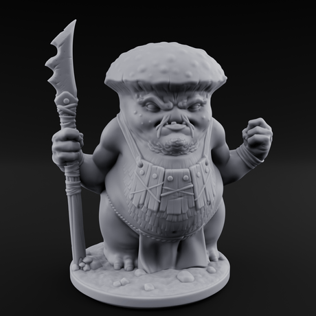 Fists Up Grumpy Myconid Brawlers Miniature for Dungeons and Dragons, Pathfinder or other TTRPGs
