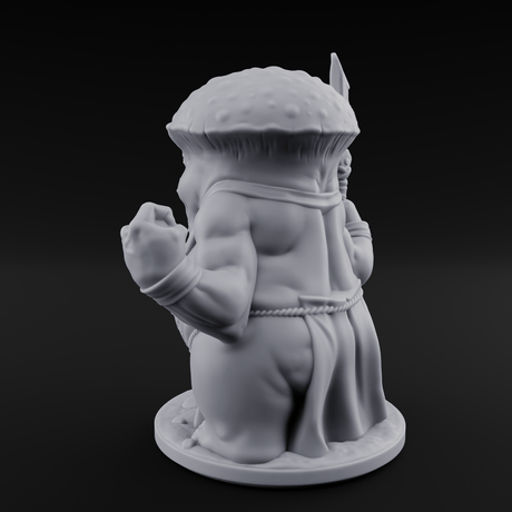 Fists Up Grumpy Myconid Brawler C Miniature for Dungeons and Dragons, Pathfinder or other TTRPGs