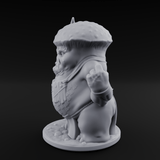 Fists Up Grumpy Myconid Brawler C Miniature for Dungeons and Dragons, Pathfinder or other TTRPGs