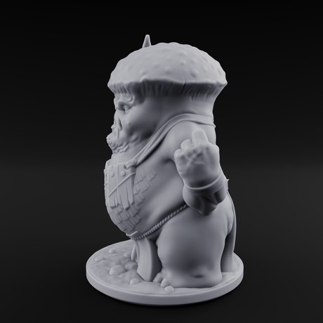Fists Up Grumpy Myconid Brawler C Miniature for Dungeons and Dragons, Pathfinder or other TTRPGs