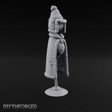 Fur-Trimmed Button-Eyed Clothing Mannequin Miniature for Dungeons and Dragons, Pathfinder or other TTRPGs