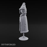 Fur-Trimmed Button-Eyed Clothing Mannequin Miniature for Dungeons and Dragons, Pathfinder or other TTRPGs