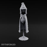 Fur-Trimmed Button-Eyed Clothing Mannequin Miniature for Dungeons and Dragons, Pathfinder or other TTRPGs