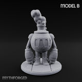 Smoke Stacks Furnace Golem B Miniature for Dungeons and Dragons, Pathfinder or other TTRPGs