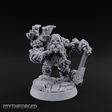 Arms Raised Bellowing Dwarf Artificer Miniature for Dungeons and Dragons, Pathfinder or other TTRPGs