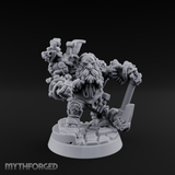 Arms Raised Bellowing Dwarf Artificer Miniature for Dungeons and Dragons, Pathfinder or other TTRPGs