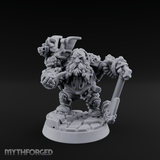 Arms Raised Bellowing Dwarf Artificer Miniature for Dungeons and Dragons, Pathfinder or other TTRPGs