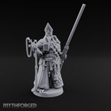 Gas Masked Punt Gun Toting Human Priest Miniature for Dungeons and Dragons, Pathfinder or other TTRPGs