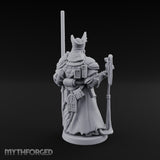 Gas Masked Punt Gun Toting Human Priest Miniature for Dungeons and Dragons, Pathfinder or other TTRPGs