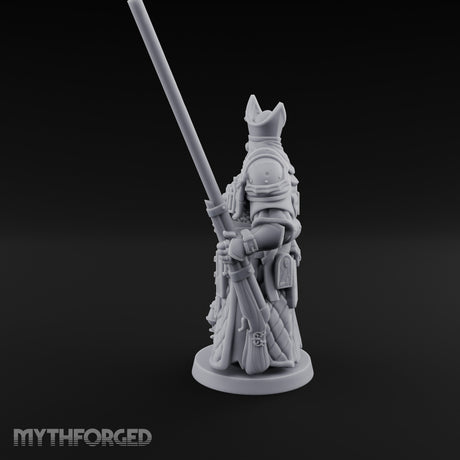 Gas Masked Punt Gun Toting Human Priest Miniature for Dungeons and Dragons, Pathfinder or other TTRPGs