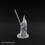 Gas Masked Punt Gun Toting Human Priest Miniature for Dungeons and Dragons, Pathfinder or other TTRPGs