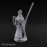 Gas Masked Punt Gun Toting Human Priest Miniature for Dungeons and Dragons, Pathfinder or other TTRPGs