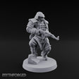 Gas Masked Rifle Advancing Human Shogunate Engineer Miniature for Dungeons and Dragons, Pathfinder or other TTRPGs
