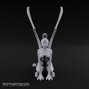 Talons Raised High Sphinx Miniature for Dungeons and Dragons, Pathfinder or other TTRPGs