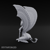 Talons Raised High Sphinx Miniature for Dungeons and Dragons, Pathfinder or other TTRPGs
