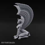 Talons Raised High Sphinx Miniature for Dungeons and Dragons, Pathfinder or other TTRPGs