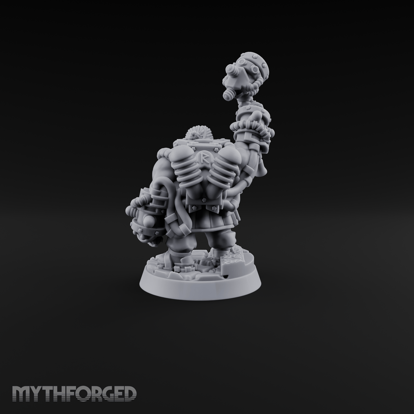 Hammer Held High Dwarf Warlord Miniature for Dungeons and Dragons, Pathfinder or other TTRPGs