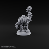 Hammer Held High Dwarf Warlord Miniature for Dungeons and Dragons, Pathfinder or other TTRPGs