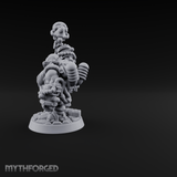 Hammer Held High Dwarf Warlord Miniature for Dungeons and Dragons, Pathfinder or other TTRPGs