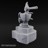 Horns Hold the Hammer Still Stone Skull Anvil with Hammer