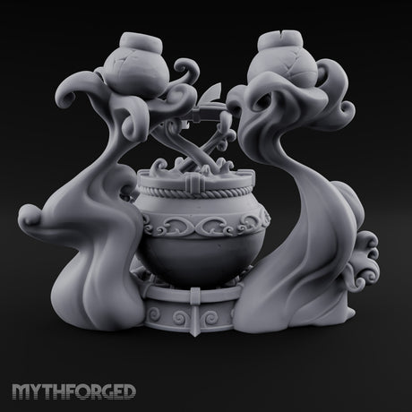 Potions Rise, Pages Turn Elemental Brewing Cauldron