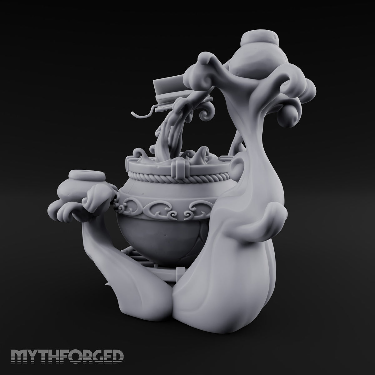 Potions Rise, Pages Turn Elemental Brewing Cauldron