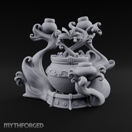 Potions Rise, Pages Turn Elemental Brewing Cauldron