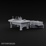Swords Rest, Buckets Remember Wooden Weapons Table Set