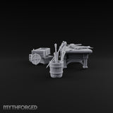 Swords Rest, Buckets Remember Wooden Weapons Table Set