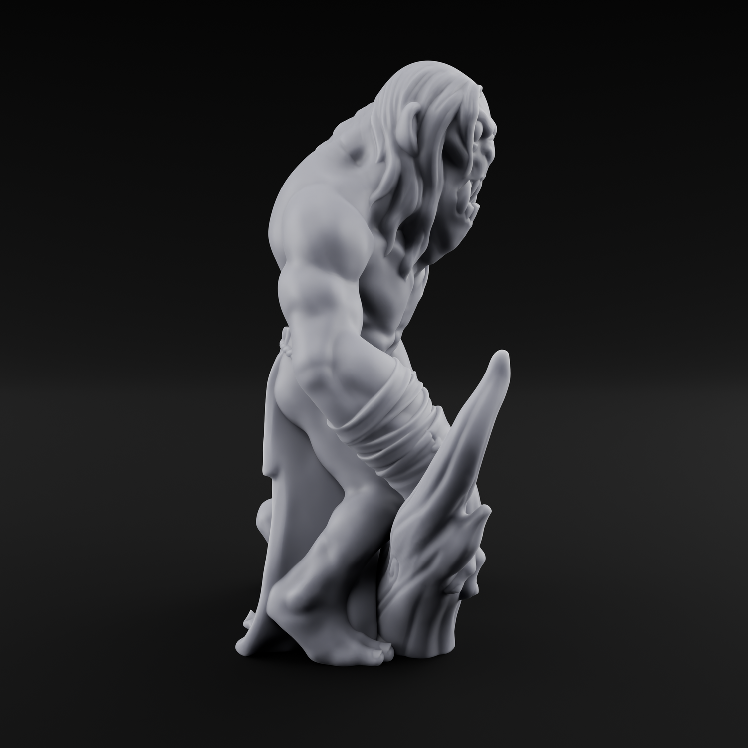 Rock Lobbing Ghoul Creeper A Miniature for Dungeons and Dragons, Pathfinder or other TTRPGs