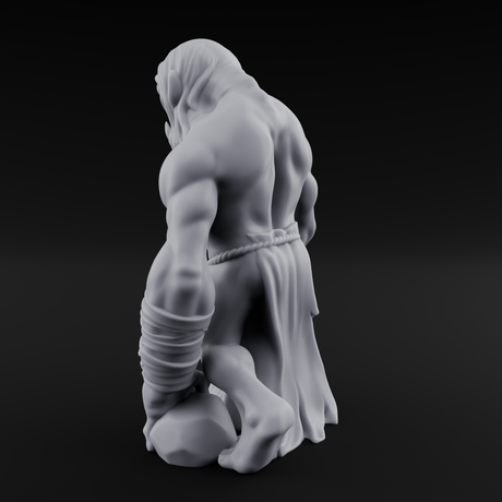 Rock Lobbing Ghoul Creeper A Miniature for Dungeons and Dragons, Pathfinder or other TTRPGs