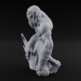 Rock Lobbing Ghoul Creeper A Miniature for Dungeons and Dragons, Pathfinder or other TTRPGs