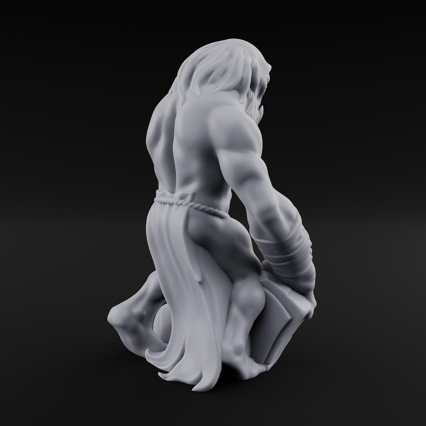Rock Lobbing Ghoul Creepers Miniature for Dungeons and Dragons, Pathfinder or other TTRPGs