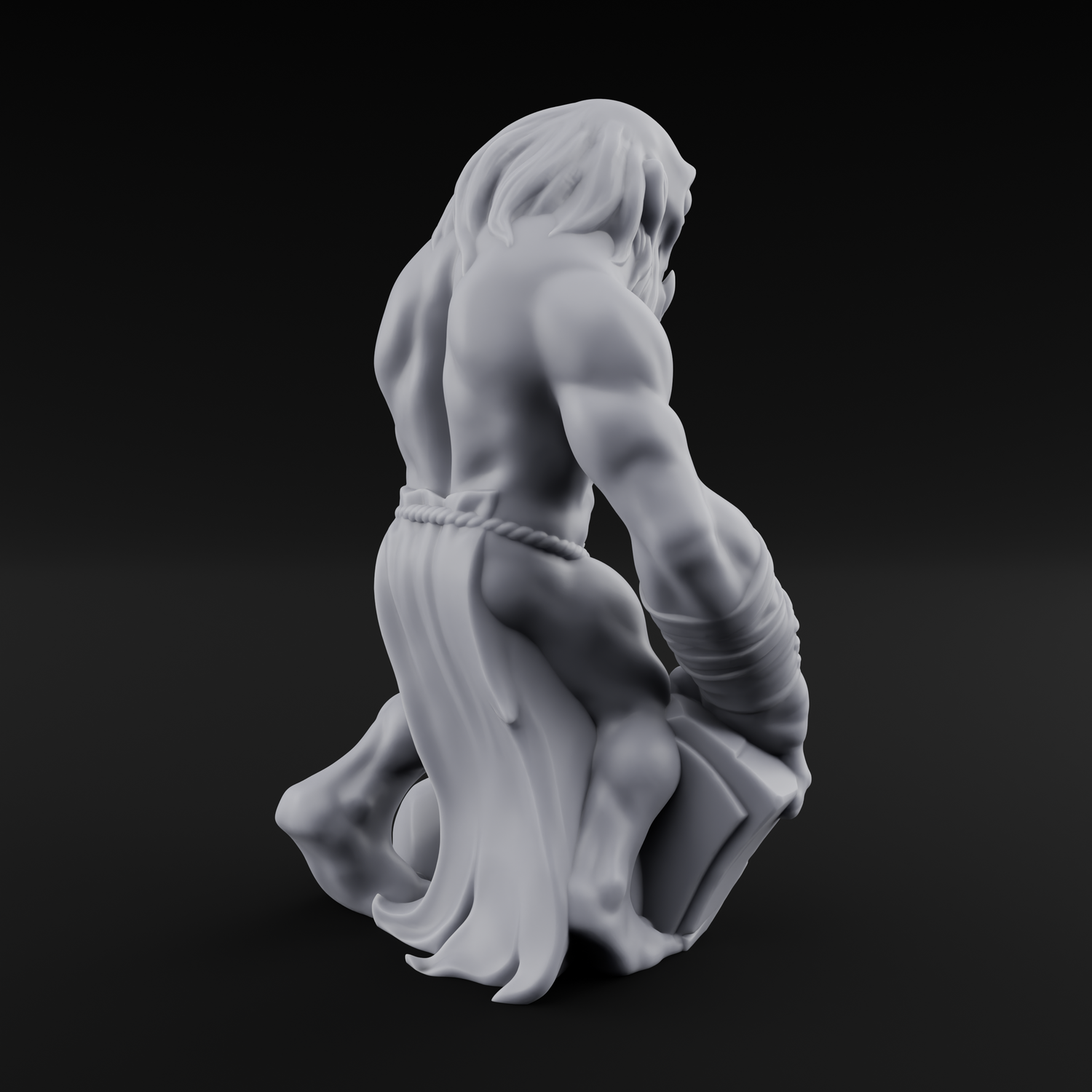 Rock Lobbing Ghoul Creeper B Miniature for Dungeons and Dragons, Pathfinder or other TTRPGs