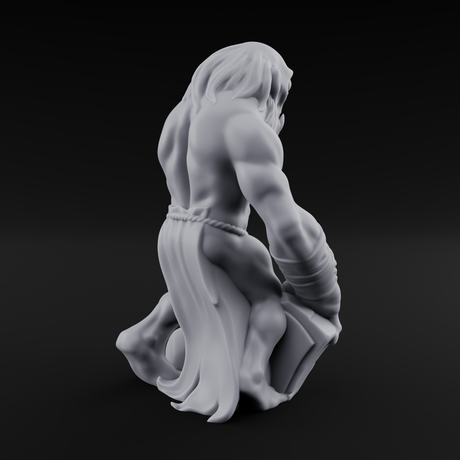Rock Lobbing Ghoul Creeper B Miniature for Dungeons and Dragons, Pathfinder or other TTRPGs