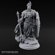 Flame Crowned Human Knight Miniature for Dungeons and Dragons, Pathfinder or other TTRPGs