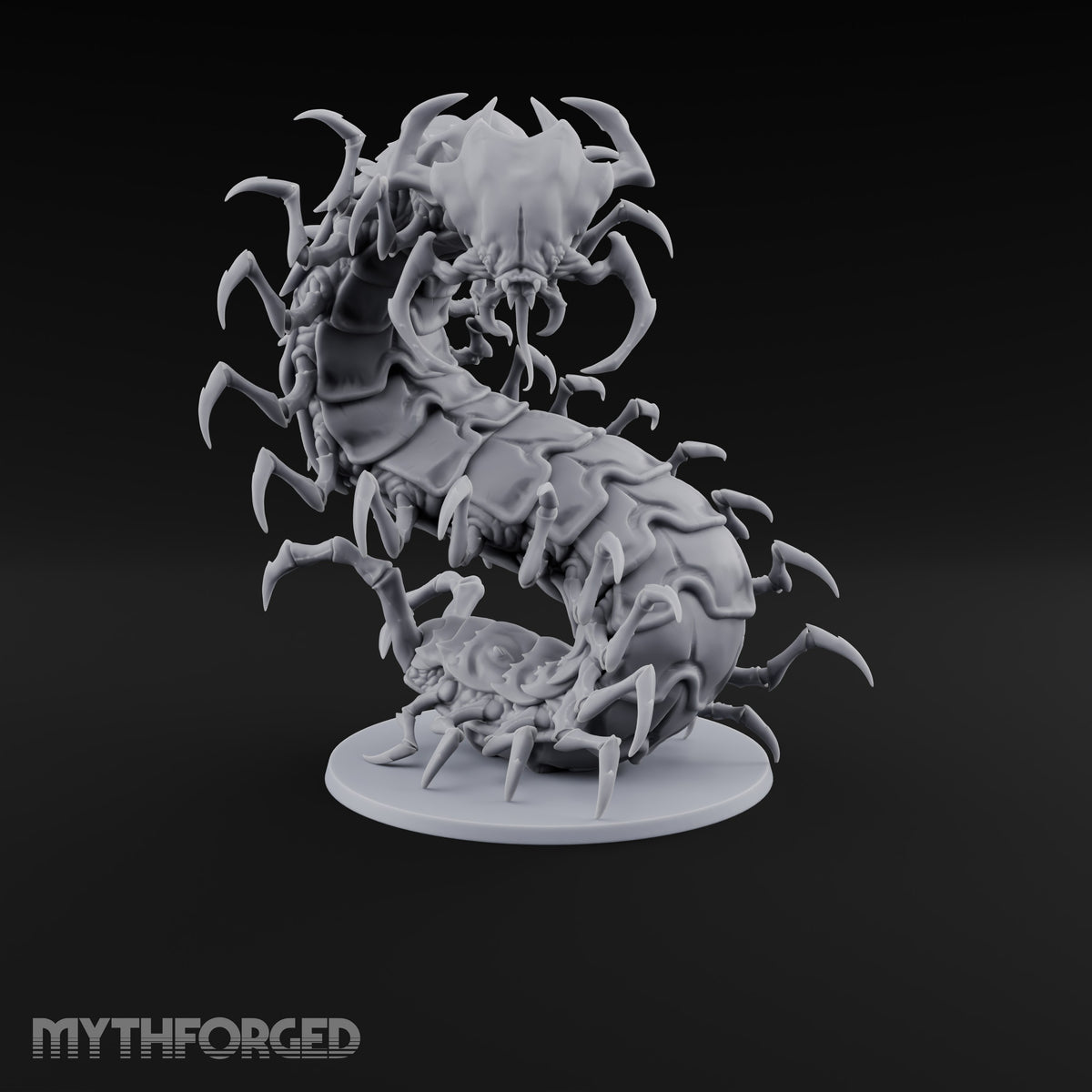 Legs for Days Giant Centipede with Raised S-Curved Body