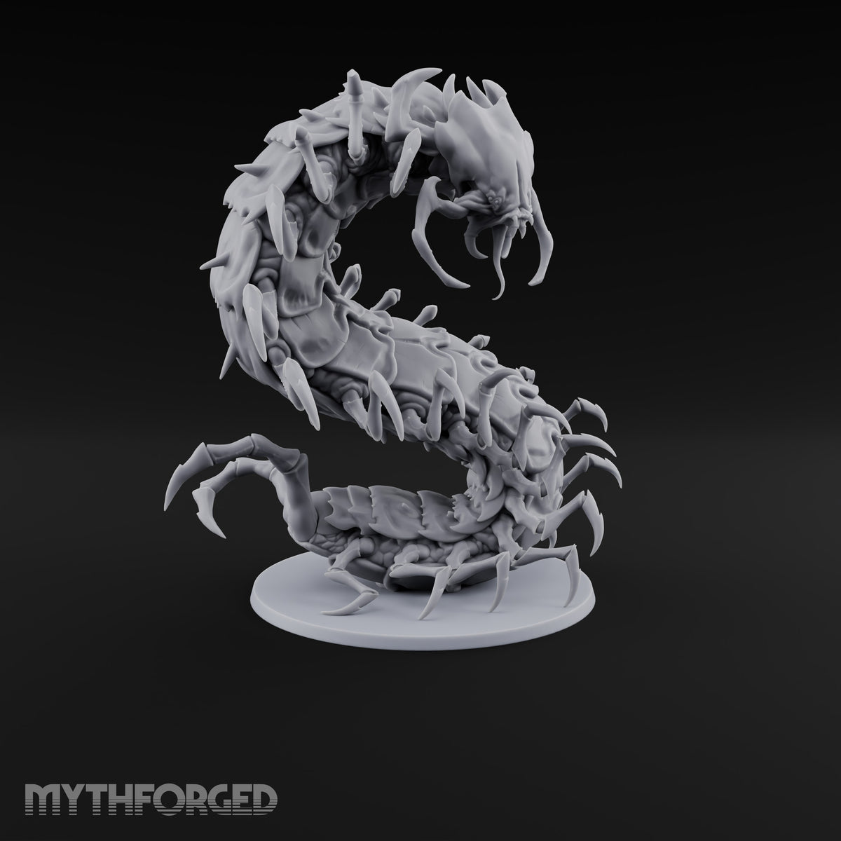 Legs for Days Giant Centipede with Raised S-Curved Body