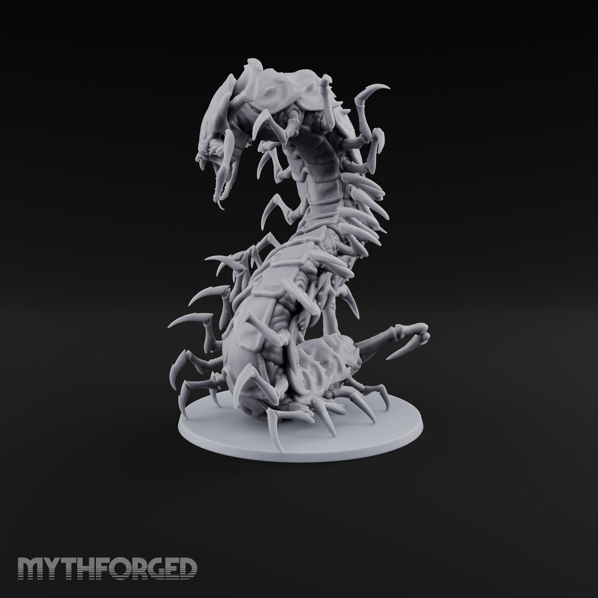 Legs for Days Giant Centipede with Raised S-Curved Body