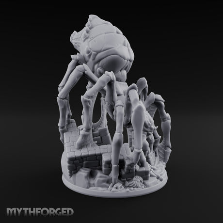 Webs Over Crumbling Brick Goblin Chief and Giant Spider — A