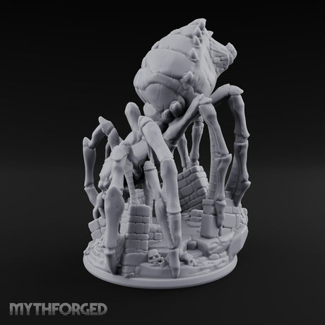 Webs Over Crumbling Brick Goblin Chief and Giant Spider A
