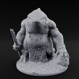 Bag Dragging Ogre Brute Miniature for Dungeons and Dragons, Pathfinder or other TTRPGs