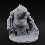 Bag Dragging Ogre Brute Miniature for Dungeons and Dragons, Pathfinder or other TTRPGs