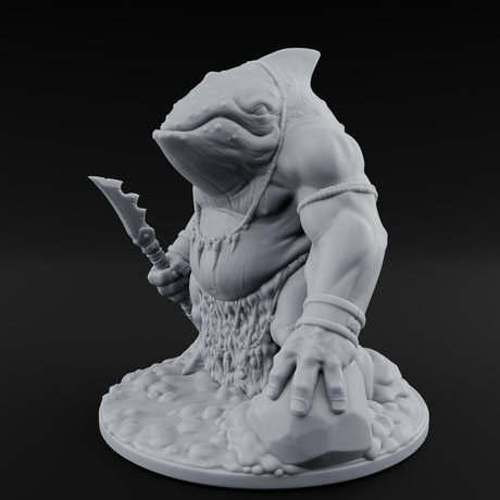 Bag Dragging Ogre Brute Miniature for Dungeons and Dragons, Pathfinder or other TTRPGs
