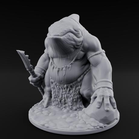Bag Dragging Ogre Brute Miniature for Dungeons and Dragons, Pathfinder or other TTRPGs