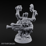 Armed To The Gills Dwarf Artificer Miniature for Dungeons and Dragons, Pathfinder or other TTRPGs